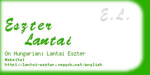 eszter lantai business card